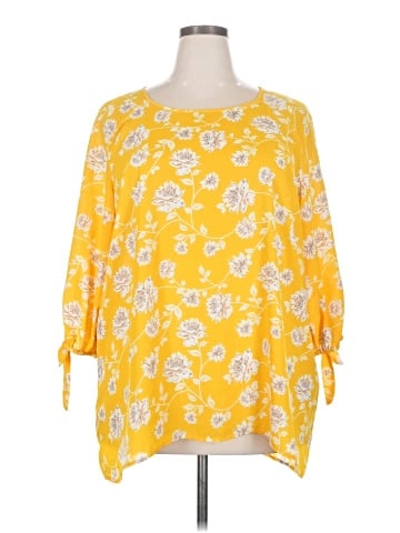 Mix by 41 Hawthorn 3/4 Sleeve Blouse (view 1)
