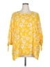 Mix by 41 Hawthorn 100% Polyester Yellow 3/4 Sleeve Blouse Size 2X - photo 1