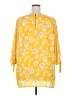 Mix by 41 Hawthorn 100% Polyester Yellow 3/4 Sleeve Blouse Size 2X - photo 2