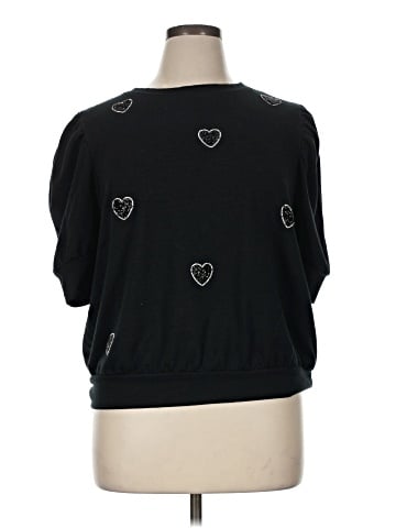Notations Short Sleeve Top (view 1)