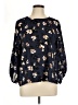 West Kei 100% Polyester Blue 3/4 Sleeve Blouse Size L (petite) - photo 1