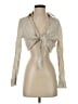 Babaton 100% Linen Tan Long Sleeve Blouse Size S - photo 1