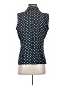 Alex Marie Polka Dots Blue Sleeveless Blouse Size S - photo 2