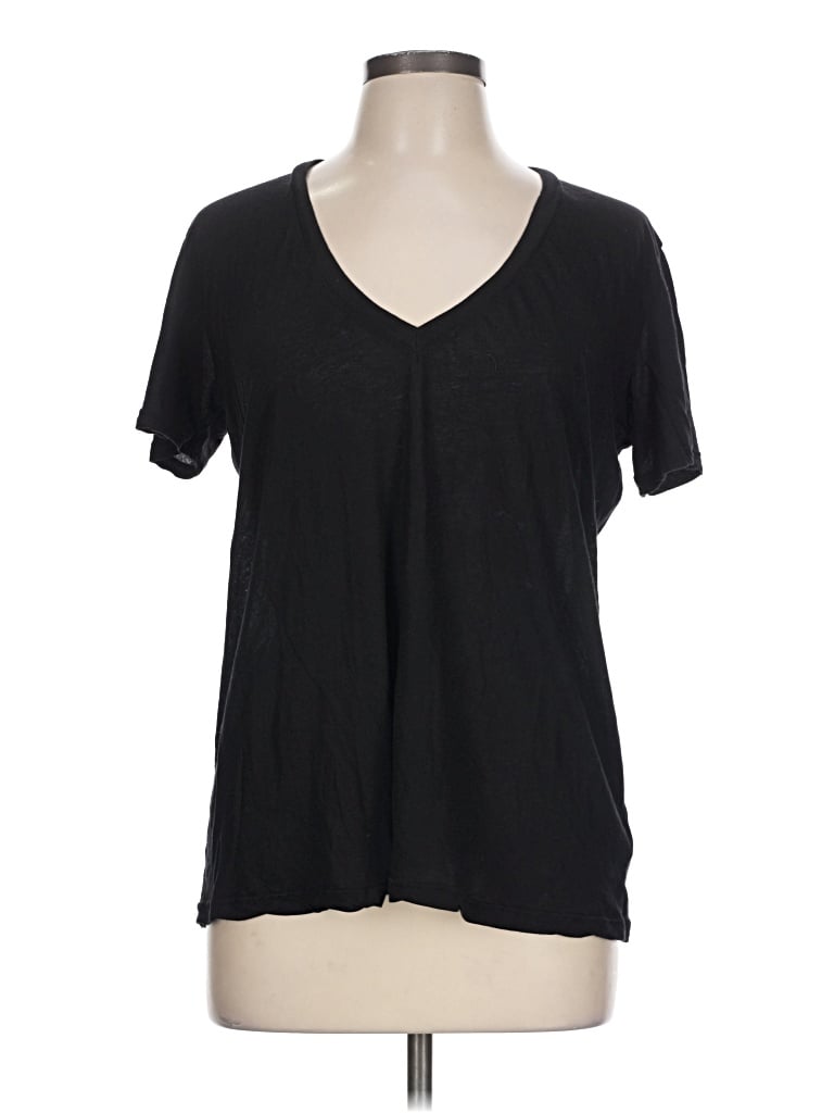 Pre-owned Monrow Short Sleeve T-shirt In Black