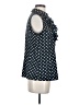 Alex Marie Polka Dots Blue Sleeveless Blouse Size S - photo 4