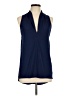Ramy Brook Blue Sleeveless Blouse Size L - photo 1