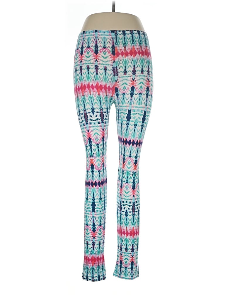 Pre-owned Maze Collection Leggings In Teal