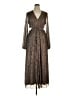 Boden Metallic Brown Cocktail Dress Size 14 - photo 1
