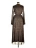 Boden Metallic Brown Cocktail Dress Size 14 - photo 2