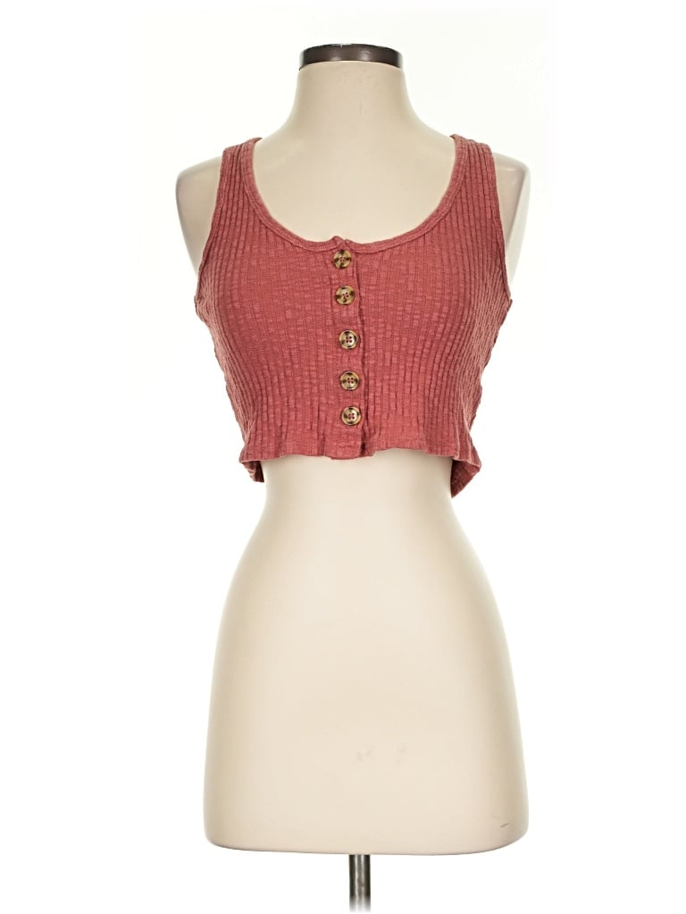 Pre-owned Forever 21 Tank Top Red Strapless Neckline Tops