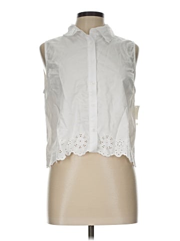 CeCe Sleeveless Button-Down Shirt (view 1)