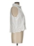 CeCe White Sleeveless Button-Down Shirt Size L (petite) - photo 4