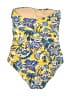 J.Crew Factory Store Tropical Yellow One Piece Swimsuit Size M - photo 2