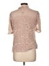 Adiva Tan Short Sleeve Blouse Size L - photo 2