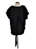 CQ by CQ 100% Polyester Black Short Sleeve Top Size L - photo 2