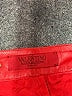 Valentino 100% Leather Metallic Red Shorts Size EU (IT) 40 / US 4 - photo 11