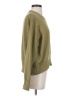 Quince 100% Cotton Solid Green Pullover Sweater Size S - photo 4