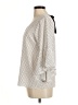 Green Envelope 100% Spandex Ivory 3/4 Sleeve Blouse Size M - photo 5