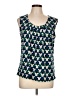 Kasper Blue Sleeveless Blouse Size L - photo 1