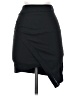 Bebe Solid Black Casual Skirt Size 0 - photo 1