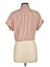 Thread & Supply Stripes Orange Short Sleeve Blouse Size L - photo 2