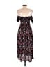 Lulus 100% Rayon Floral Black Casual Dress Size L - photo 2