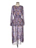 Assorted Brands Print Purple Casual Dress Size S - photo 1
