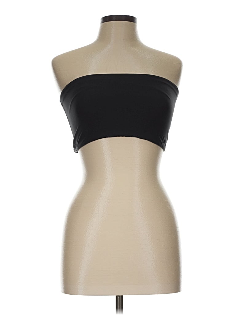 Pre-owned Skims Tube Top Black Strapless Neckline Tops