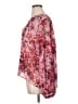 Express Floral Pink Long Sleeve Blouse Size XL - photo 5