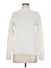 Studio Works 100% Cotton Ivory Turtleneck Sweater Size M - photo 1