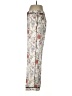 Ann Taylor Floral Multi Color Ivory Casual Pants Size 6 - photo 5