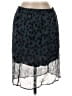 J.Crew 100% Cupro Animal Print Teal Casual Skirt Size S - photo 1