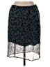 J.Crew 100% Cupro Animal Print Teal Casual Skirt Size S - photo 2