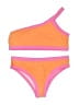 Unbranded Color Block Orange Two Piece Swimsuit Size S - photo 1