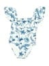 Janie and Jack Floral Blue One Piece Swimsuit Size 3 - photo 1
