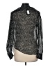 Rag & Bone Silver Long Sleeve Silk Top Size M - photo 2