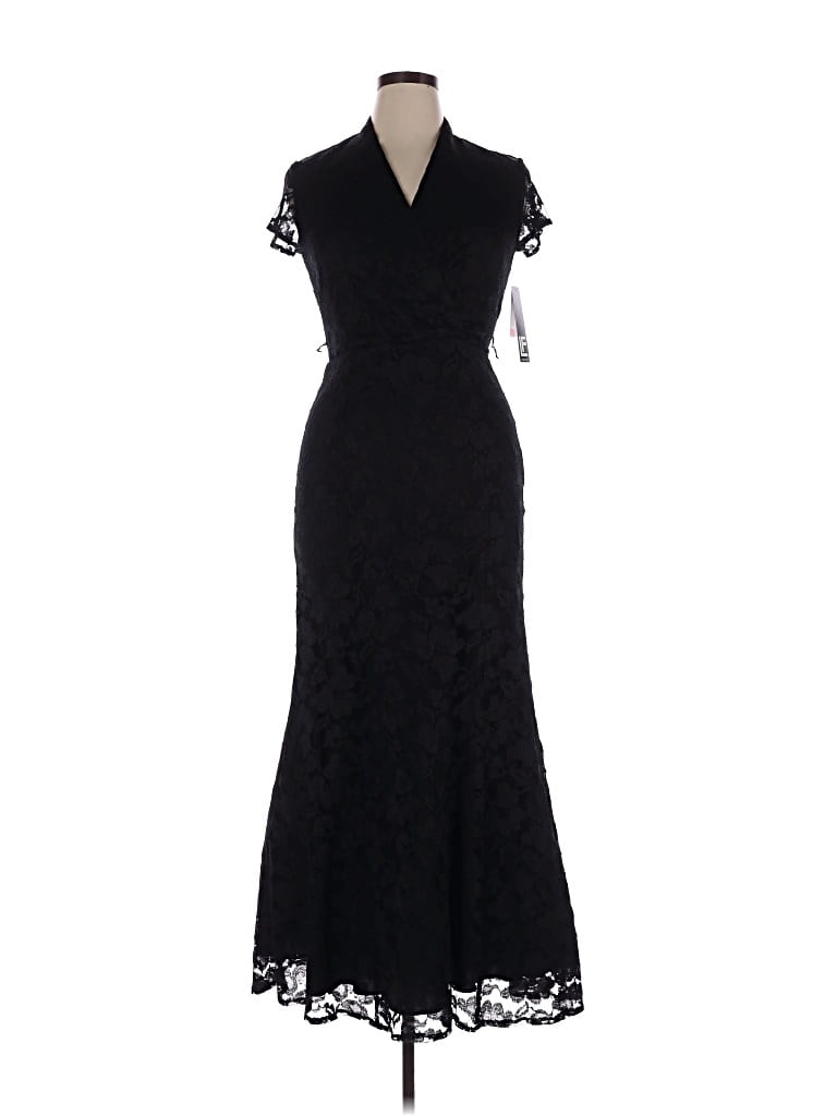 Pre-owned Leslie Fay Cocktail Dress In Black
