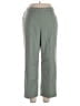 Alfred Dunner Solid Green Casual Pants Size 14 Petite - photo 1