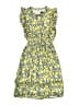 Aqua 100% Polyester Print Yellow Dress Size L (youth) - photo 1