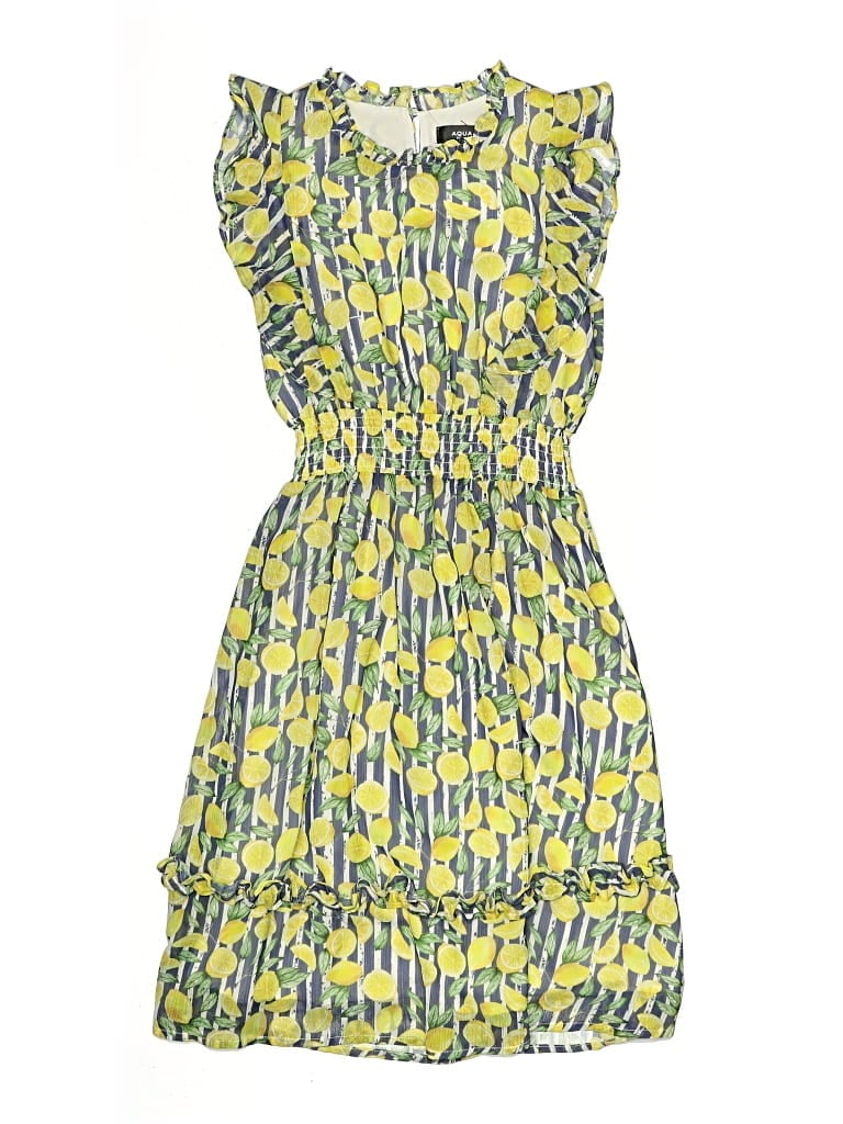 Pre-owned Aqua Kids' Dress In Yellow