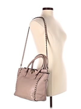 Valentino Garavani Leather Rockstud Tote (view 2)