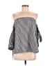 Timing 100% Cotton Black 3/4 Sleeve Blouse Size L - photo 1