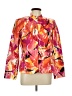 Peck & Peck 100% Cotton Print Orange Jacket Size L - photo 1