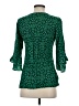 Escapada 100% Rayon Green 3/4 Sleeve Blouse Size S - photo 2