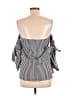 Timing 100% Cotton Black 3/4 Sleeve Blouse Size L - photo 2