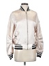 Topshop 100% Polyester Metallic Silver Jacket Size 4 - photo 1