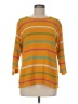 Gudrun Sjödén Stripes Yellow Orange Pullover Sweater Size M - photo 1