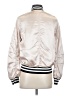 Topshop 100% Polyester Metallic Silver Jacket Size 4 - photo 2