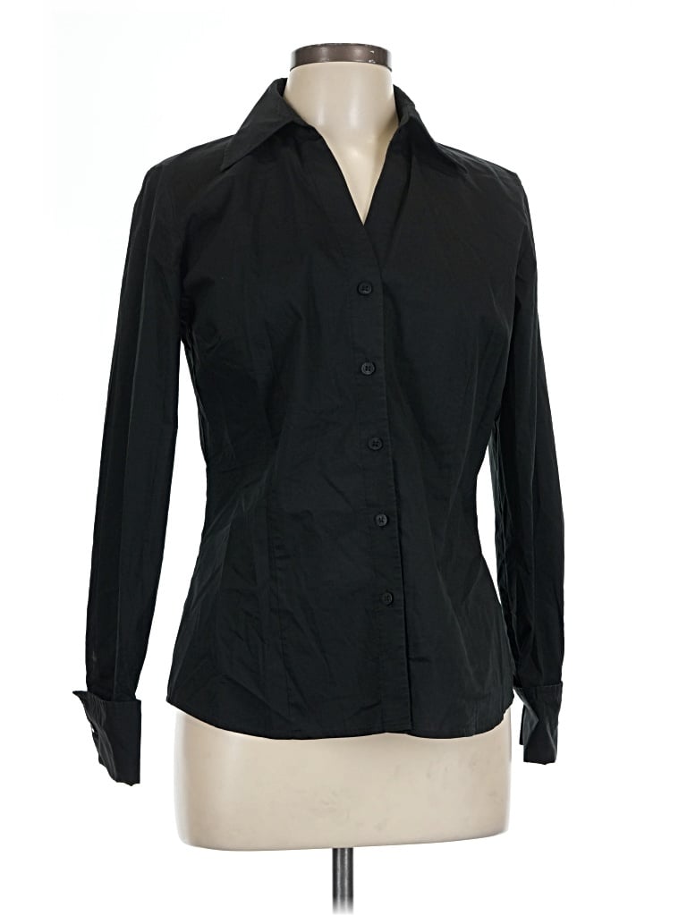 Pre-owned Worthington Long Sleeve Blouse In Black