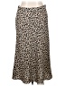 Halogen 100% Polyester Animal Print Brown Casual Skirt Size XL - photo 1